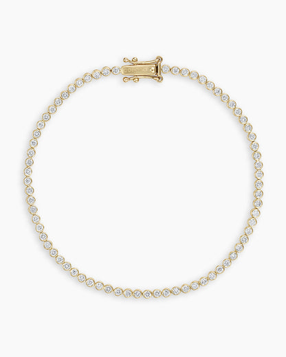 Classic Diamond Tennis Bracelet || option::14K Solid Gold