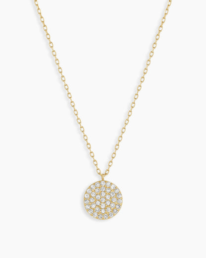 Diamond Pavé NecklaceDiamond Necklace || option::14K Solid Gold