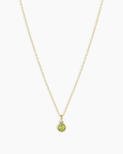 14k Gold Birthstone Necklace