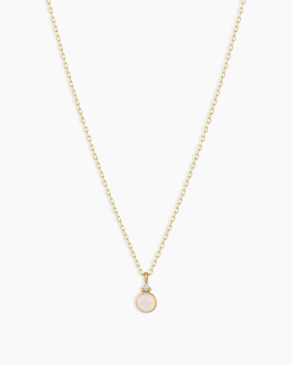 14k Gold Birthstone Necklace