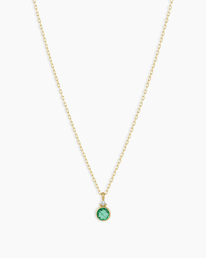 14k Gold Birthstone Necklace