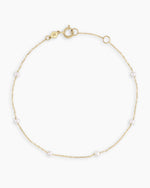 Pearl Newport Bracelet || option::14K Solid Gold
