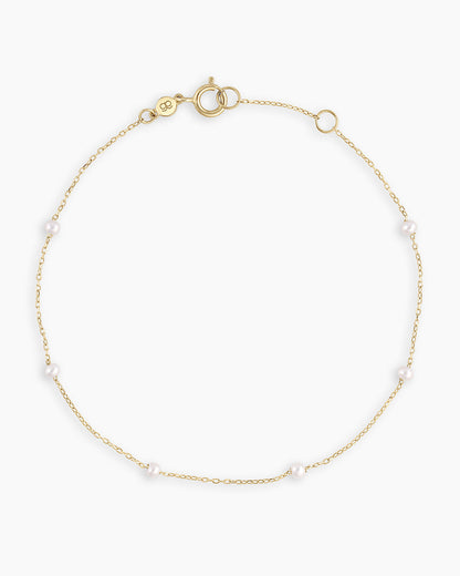 Pearl Newport Bracelet || option::14K Solid Gold