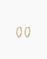 Classic Gold Huggie || option::14K Solid Gold