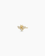 Diamond Bee Stud || option::14K Solid Gold