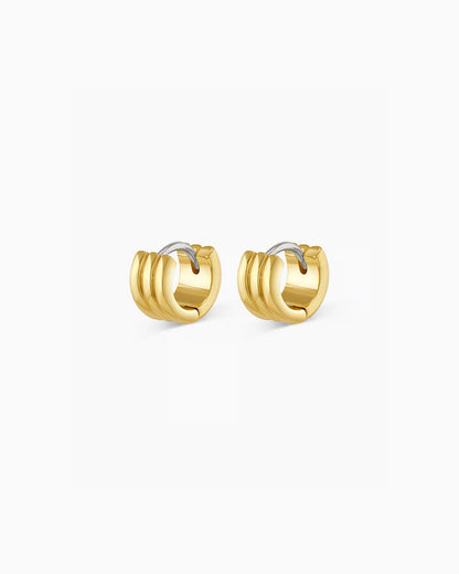 Reed huggies || option::18k Gold Plated