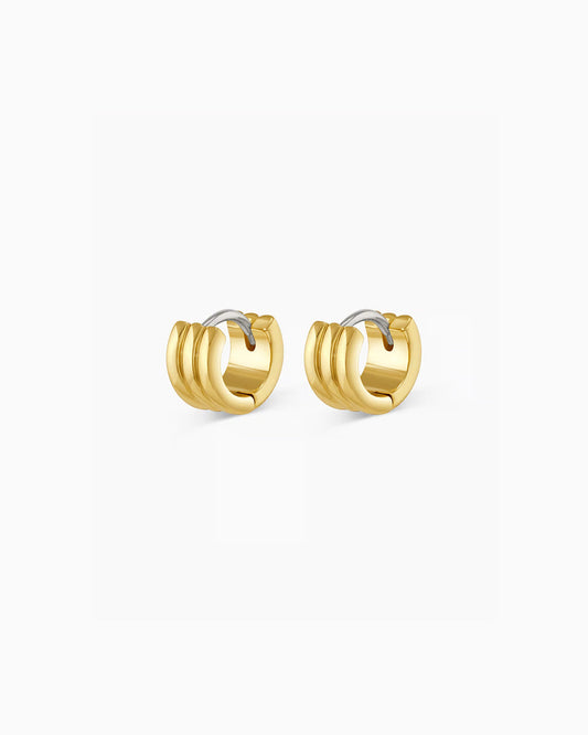 Reed huggies || option::18k Gold Plated