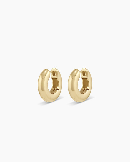 Lou Huggie Earring || option::14K Solid Gold