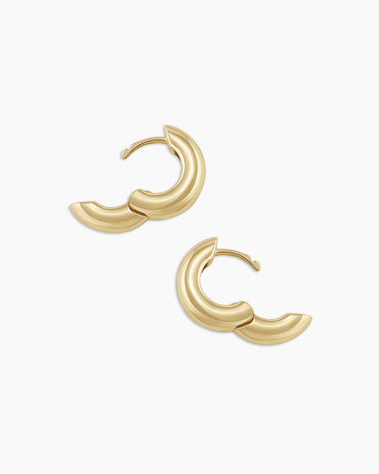 Lou Huggie Earring || option::14K Solid Gold