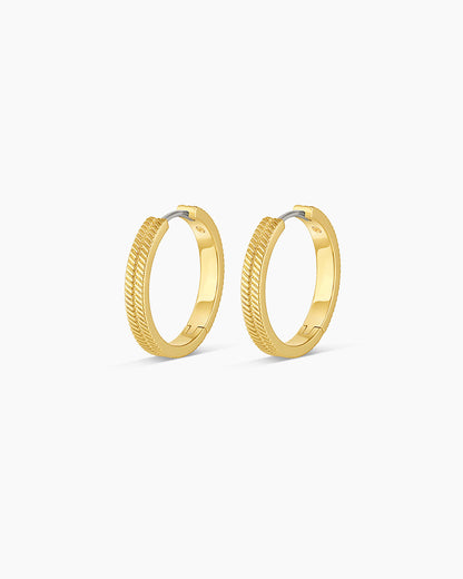 Venice Hoops || option::18K Gold Plated