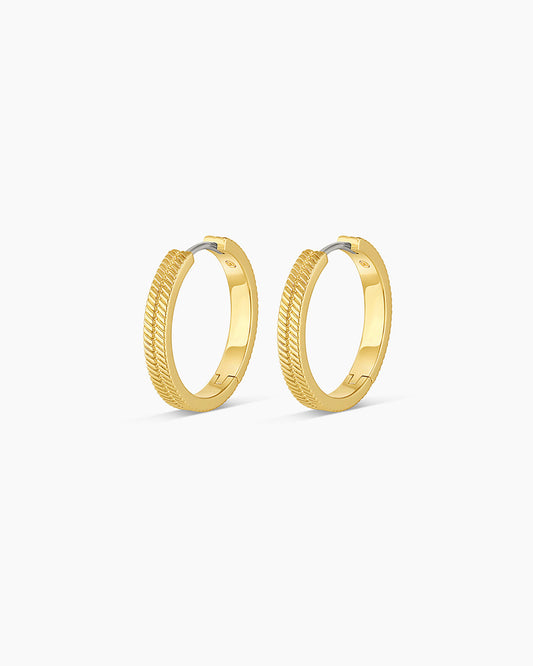 Venice Hoops || option::18K Gold Plated