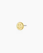 Happy Single Stud || option::18K Gold Plated