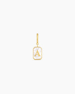 Vintage Alphabet Parker Charm #A || option::18K Gold Plated, A