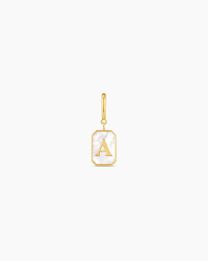 Vintage Alphabet Parker Charm #A || option::18K Gold Plated, A