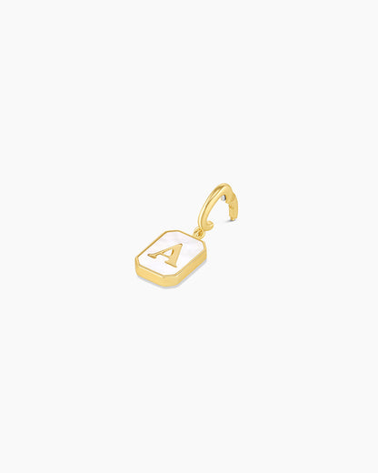 Vintage Alphabet Parker Charm #A || option::18K Gold Plated, A