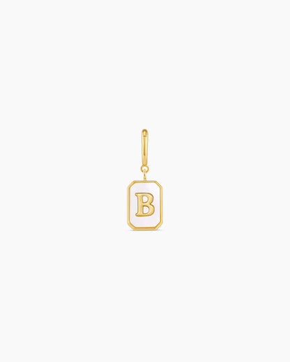 Vintage Alphabet Parker Charm #B || option::18K Gold Plated, B