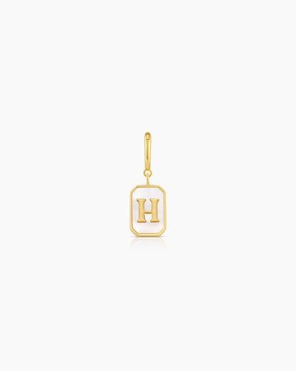 Vintage Alphabet Parker Charm #H || option::18K Gold Plated, H
