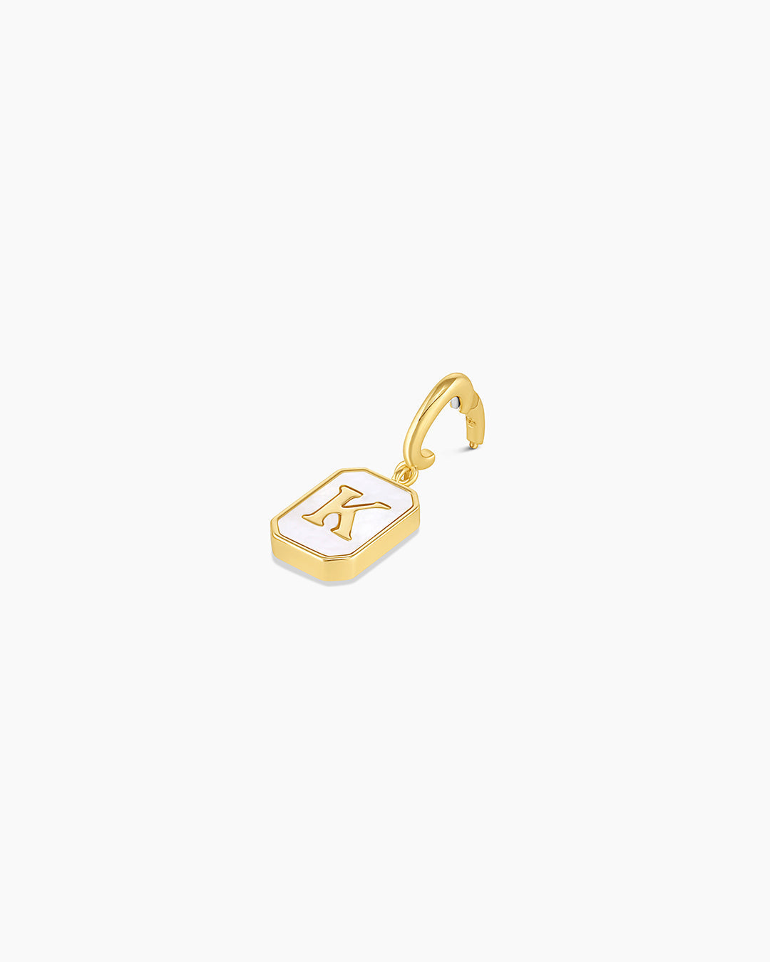 Vintage Alphabet Parker Charm #K || option::18K Gold Plated, K