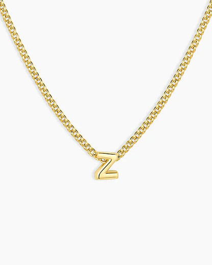 Wilder Mini Alphabet Necklace || option::18K Gold Plated, Z