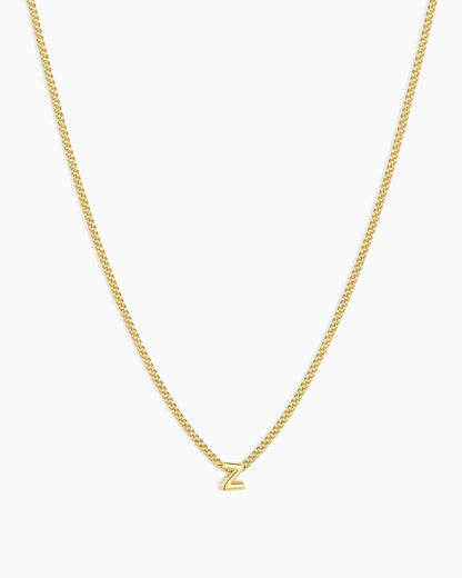 Wilder Mini Alphabet Necklace || option::18K Gold Plated, Z