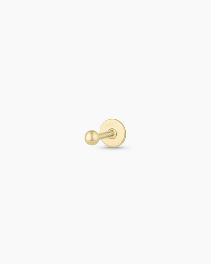 14K Gold Newport Threaded Flatback Studs || option::14K Solid Gold