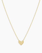 Heart Mini Necklace || option::14K Solid Gold