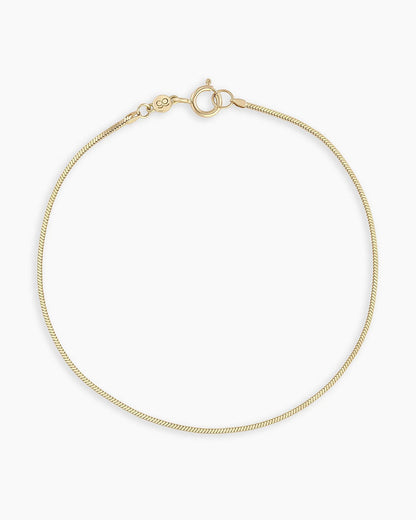 Micro Mini Venice Bracelet || option::14K Solid Gold, 6.5 in.
