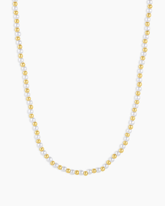 Poppy Pearl Necklace || option::18K Gold Plated