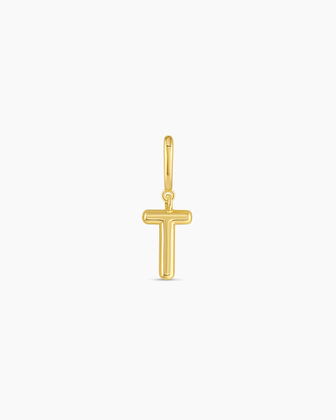 Alphabet Helium Parker Charm #T || option::18K Gold Plated, T