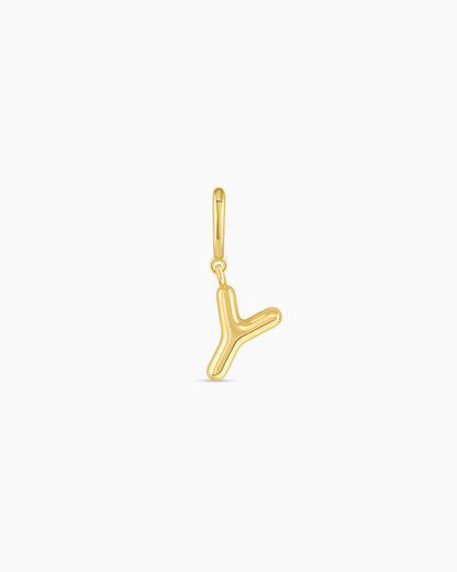 Alphabet Helium Parker Charm #Y || option::18K Gold Plated, Y