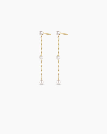 NewportPearl Earrings || option::14K Solid Gold