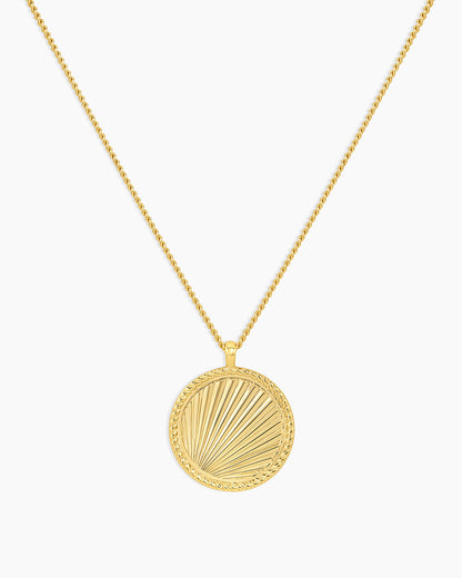 Sunny Pendant Necklace || option::18K Gold Plated