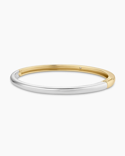 Paseo Mixed Cuff || option::18K Gold & Silver Plated, 4mm