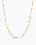 14K Gold Parker Micro Mini Necklace || option::14K Solid Gold, 16-18 in.