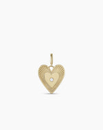 Diamond Love Charm || option::14K Solid Gold