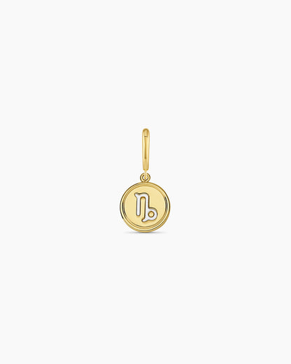 Zodiac Parker Charm || option::18K Gold Plated, Capricorn