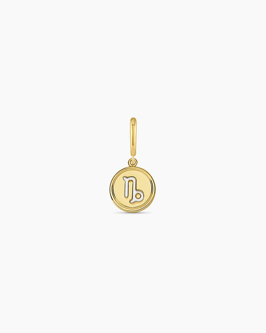 Zodiac Parker Charm || option::18K Gold Plated, Capricorn