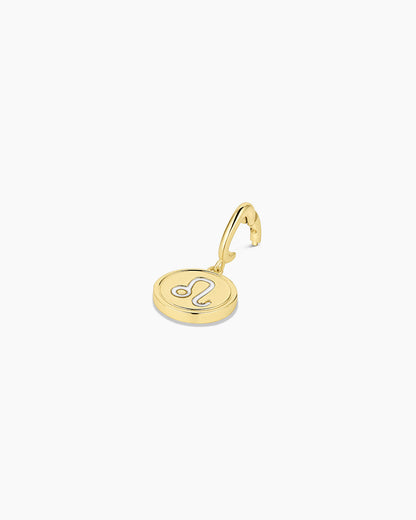 Zodiac Parker Charm || option::18K Gold Plated, Leo