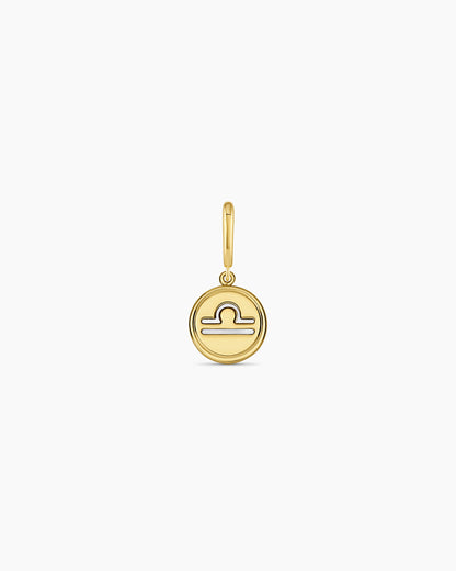 Zodiac Parker Charm || option::18K Gold Plated, Libra