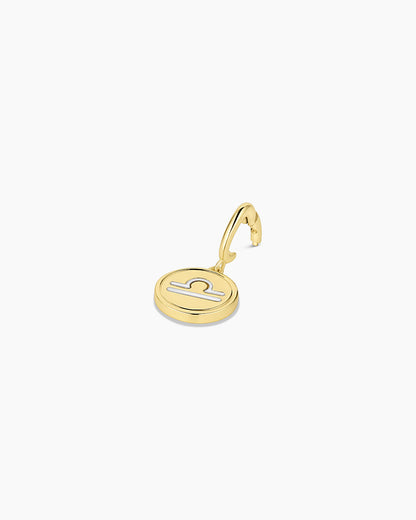 Zodiac Parker Charm || option::18K Gold Plated, Libra