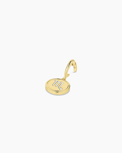 Zodiac Parker Charm || option::18K Gold Plated, Scorpio