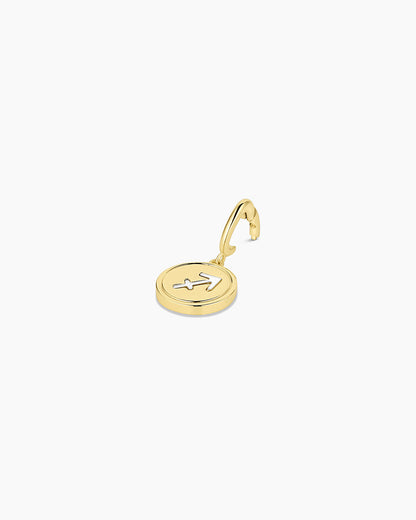Zodiac Parker Charm || option::18K Gold Plated, Sagittarius