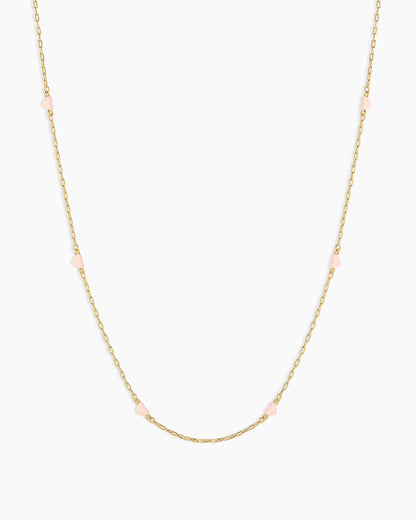 Pink Amour Necklace || option::18K Gold Plated