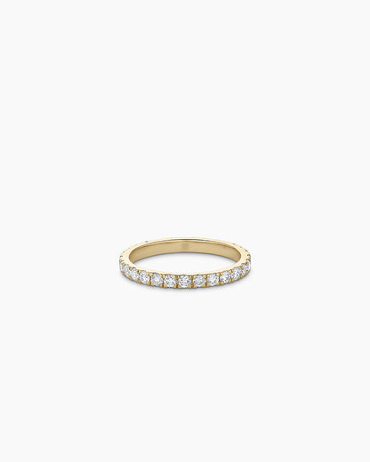 Lab Grown Diamond Eternity Ring || option::14K Solid Gold, 2mm