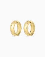 Noel Shimmer Hoops || option::18K Gold Plated