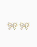 Fancy Bow Earrings || option::18K Gold Plated
