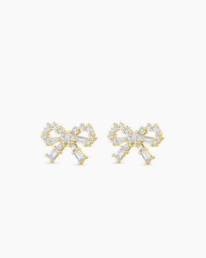 Fancy Bow Earrings || option::18K Gold Plated