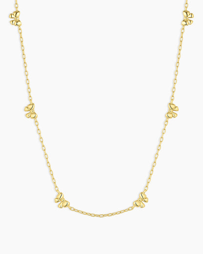 Mini Bow Necklace || option::18K Gold Plated