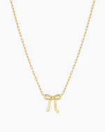 Put a Bow on it Necklace || option::18K Gold Plated