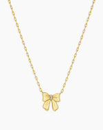 Bow Necklace || option::18K Gold Plated